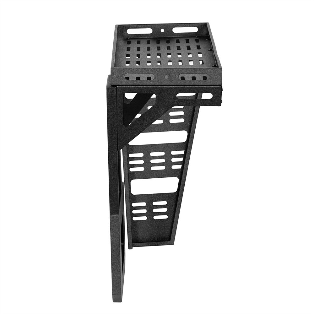 Hooke Road Tailgate Basket Rear Cargo Rack w/ Hinge for 07-18 Jeep Wrangler JK