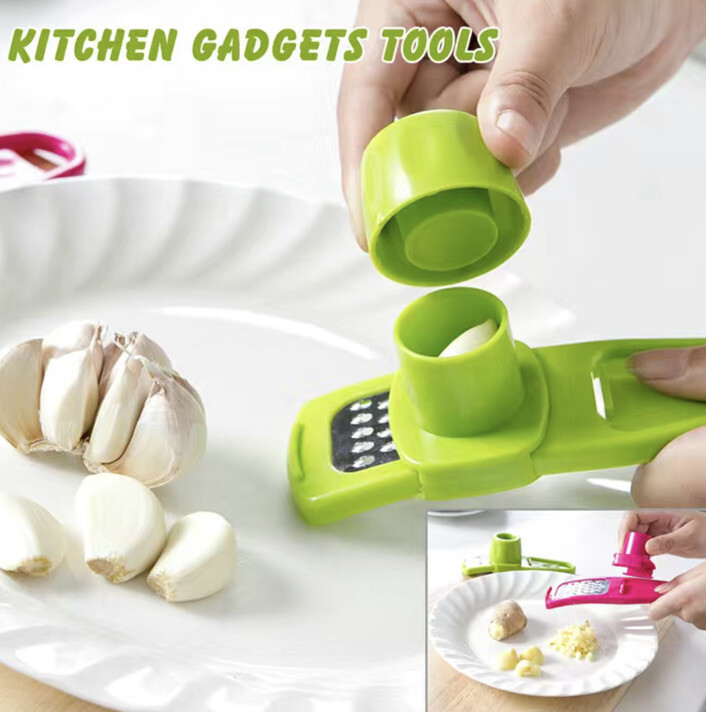 Grater Grinding Planer Slicer Ginger Garlic Mini Multi Functional Cutter Pink