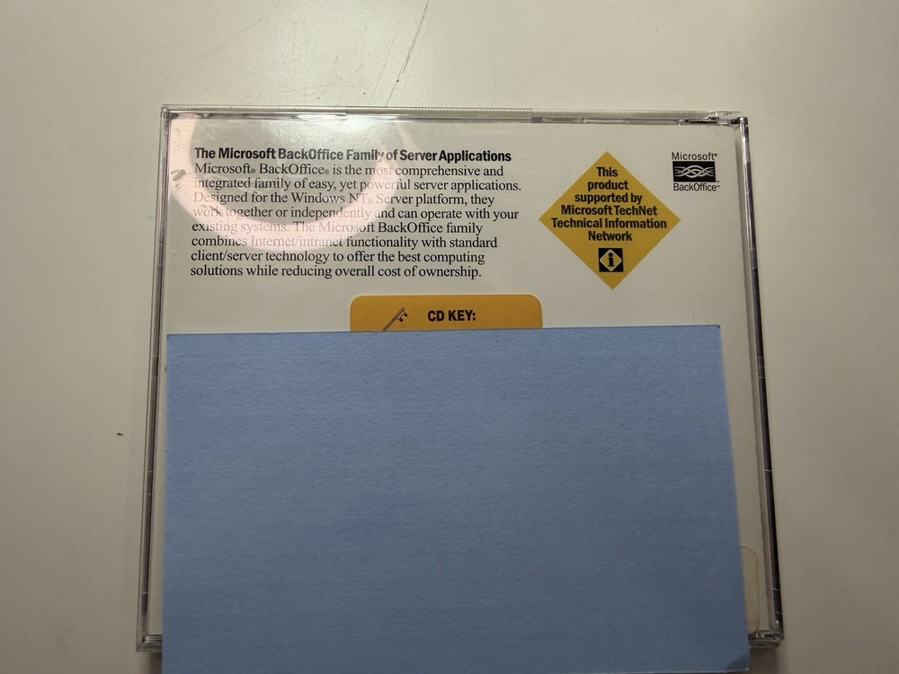 Microsoft Exchange Server 5.5 BackOffice – CD w/ Key – Vintage Server Software