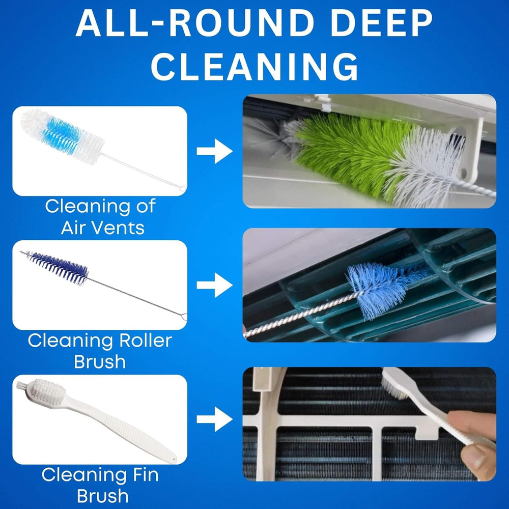 Mini Split Air Conditioner Cleaning Kit - 10 Piece Set