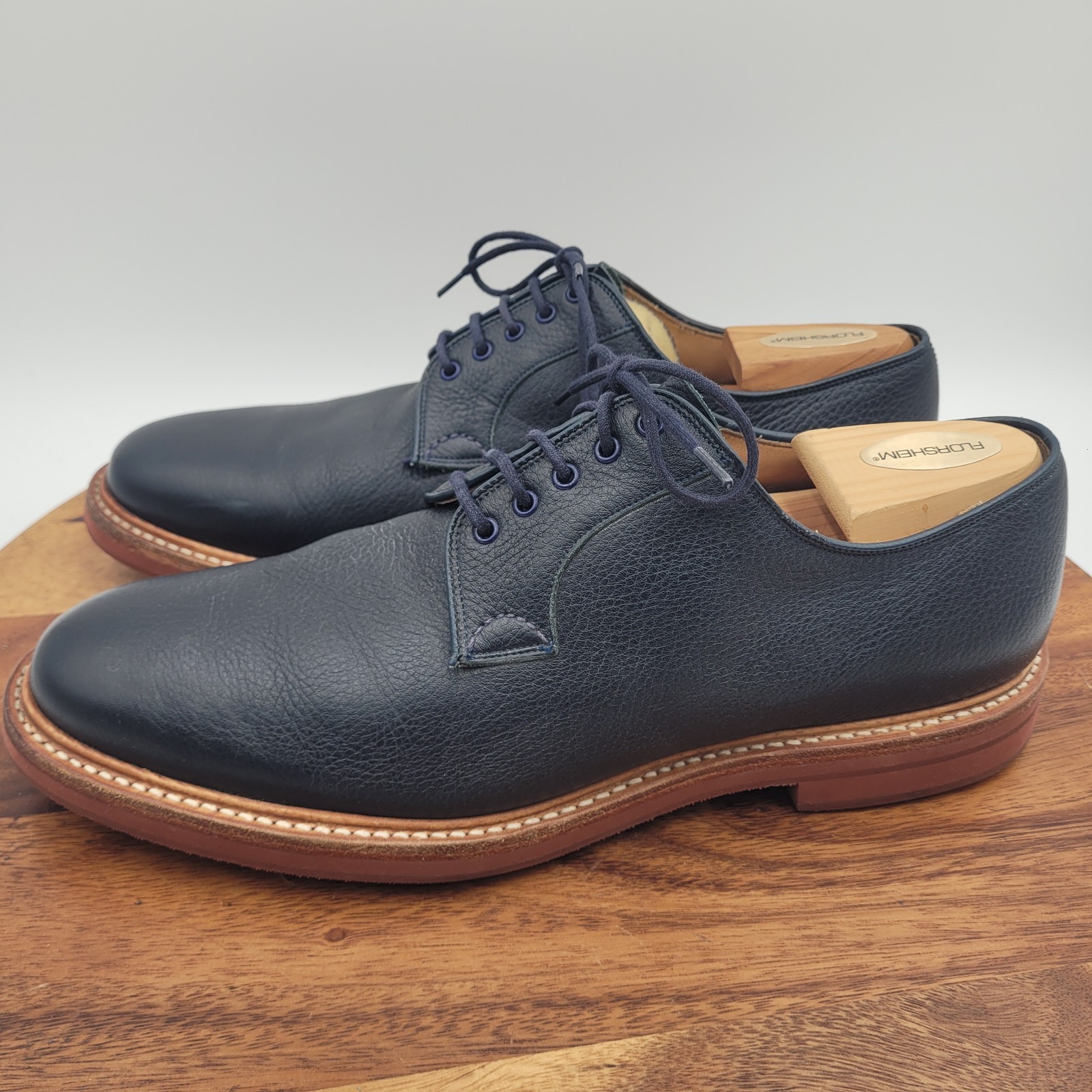 Church's Fulbeck Full Grain Pebbled Leather Derby Mens Shoes Sz 10 Nazy