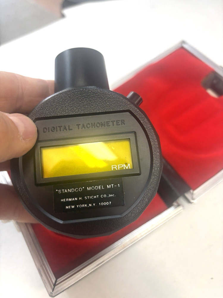 DIGITAL TACHOMETER STANDCO MT 1 With Hard Case