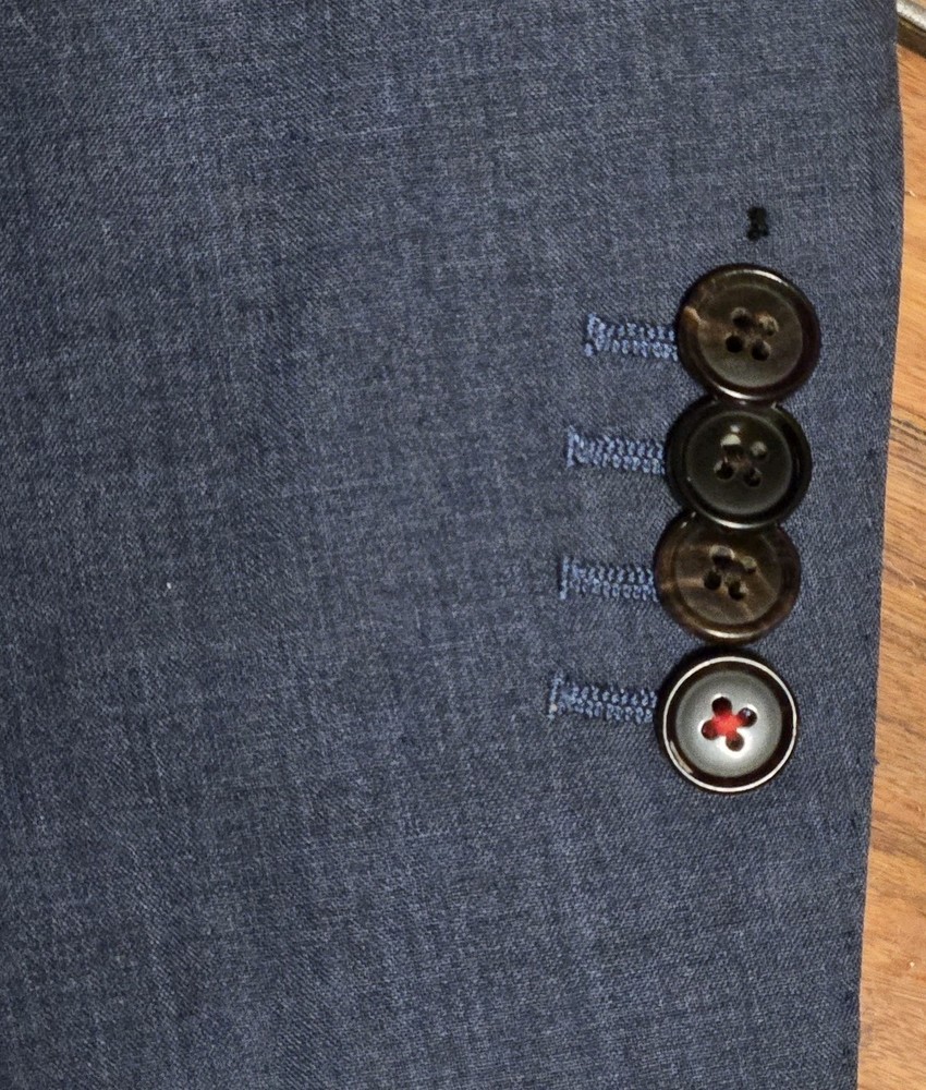 Suitsupply E.Thomas Blazer 42R Gray Pure Wool