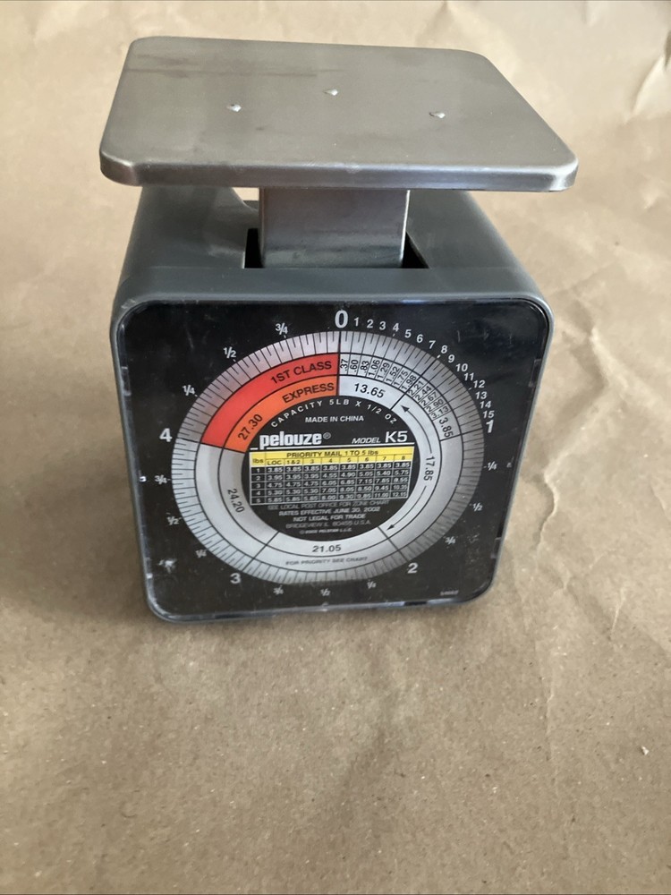 Pelouze Model K5 Utility Postal Scale Tabletop Vintage EUC
