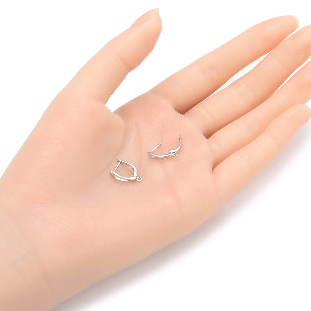 4pcs Authentic Sterling Silver Leverback Earring Hooks Strong Dangle Ear Wire...