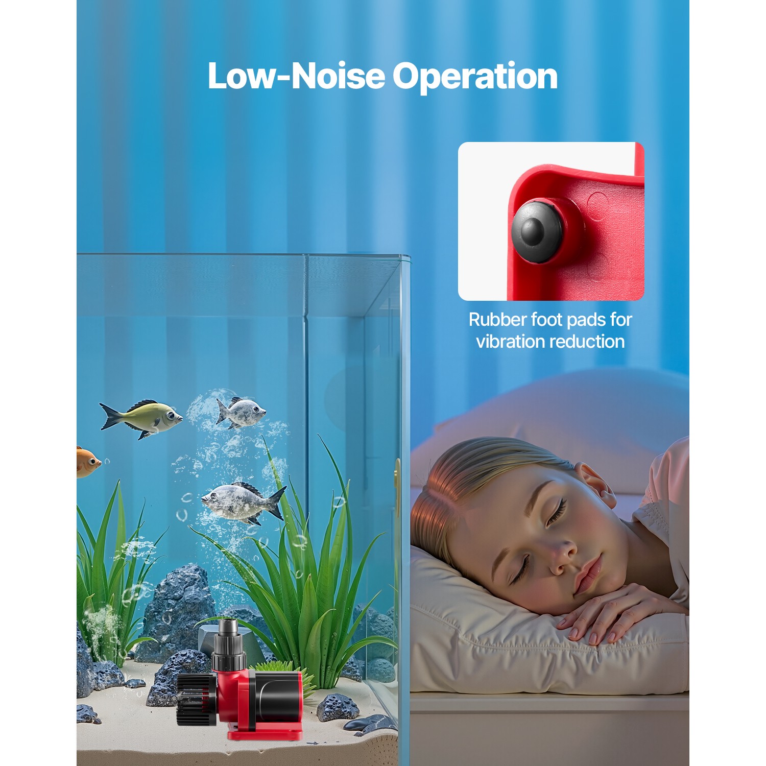 Aquarium 24V DC Water Pump with Controller 30W 800 GPH Wave Maker Return Pump