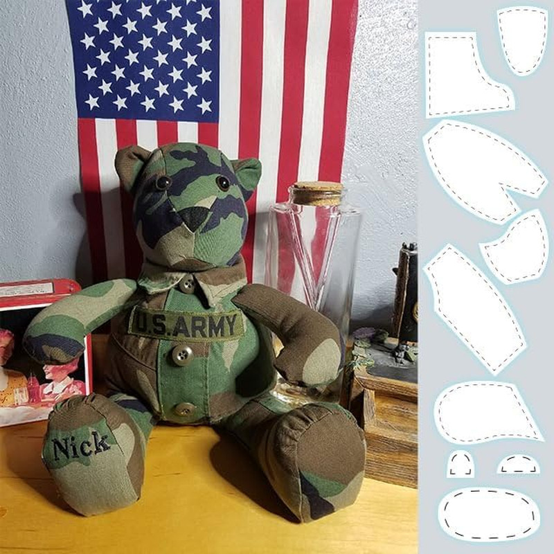 Memory Bear Template Ruler Set with Instructions - Sewing Pattern Template Acryl