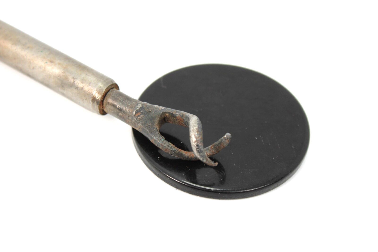 Antique Iron CLEANING TOW WORM for Musket - Civil War era Puller 19th century