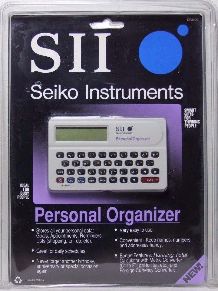 SII Seiko Instruments Personal Organizer