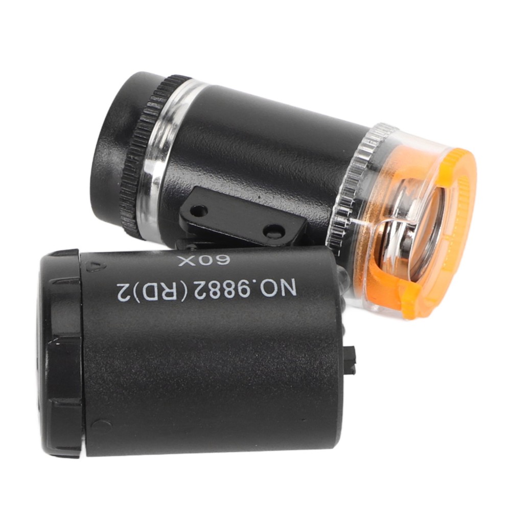 Mini 60X LED Microscope & UV Currency Detector Adjustable Light Angle PocketNew☚