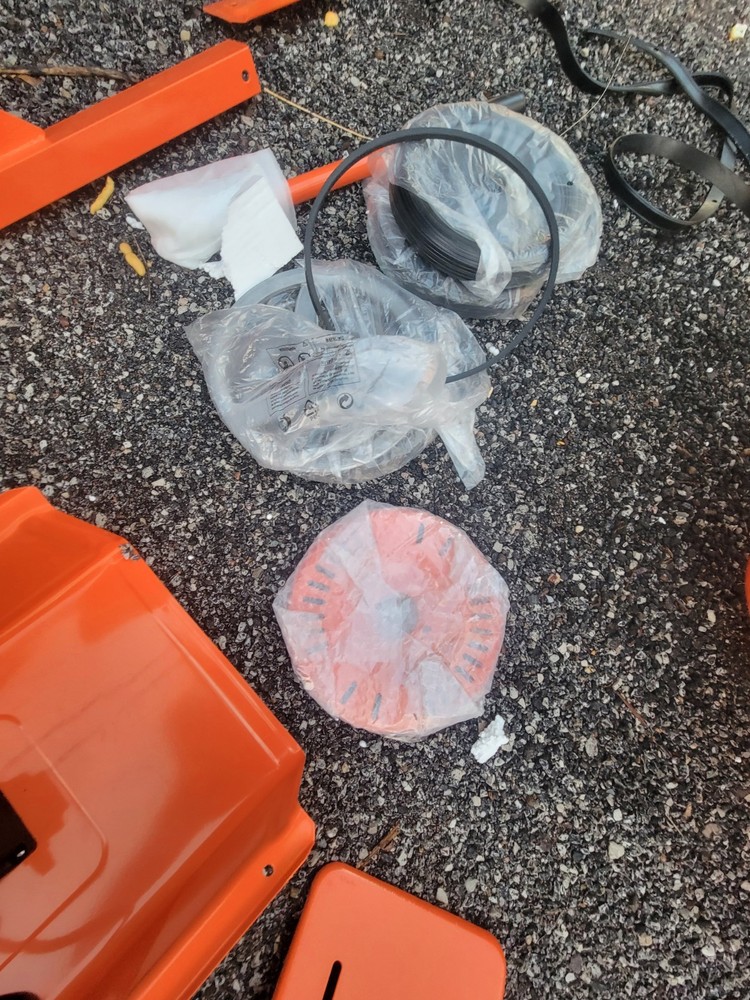 CENTRAL MACHINERY Cement Mixer Broken Belt *READ