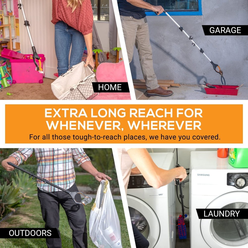 32-Inch Heavy Duty Folding Grabber Tool for Elderly Disabilities Reaching