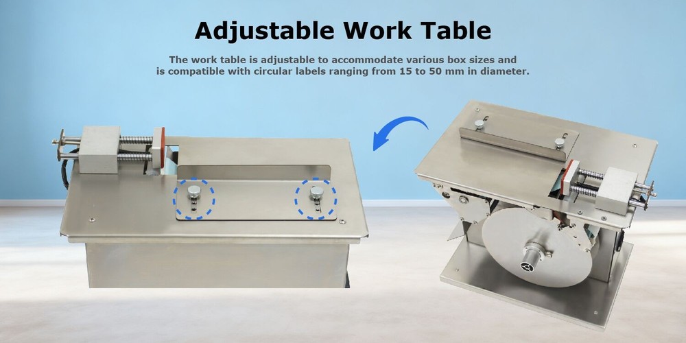 110V Packaging Box Right Angle Labeling Machine w/ PLC Micro-Computer Controller