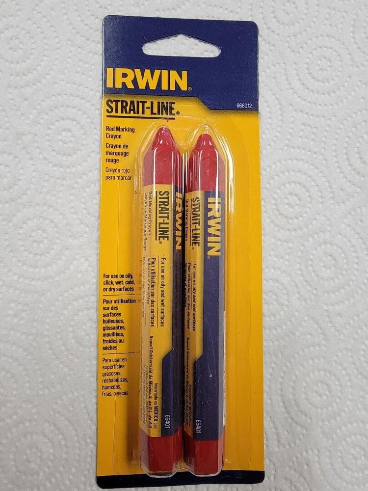 IRWIN STRAIT-LINE  #666012 RED MARKING CRAYONS