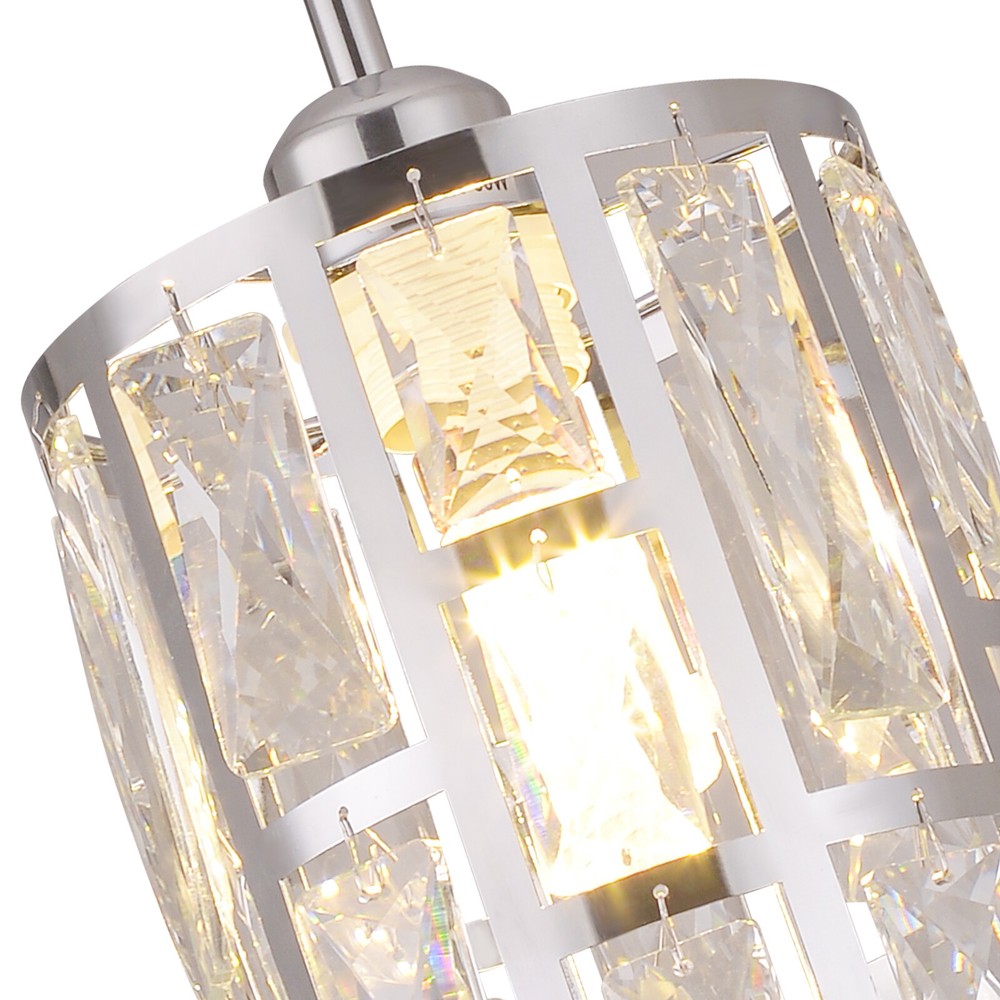 Ceiling-mounted Light, Adjustable Height, Modern Crystal Pendant Light Fixture?