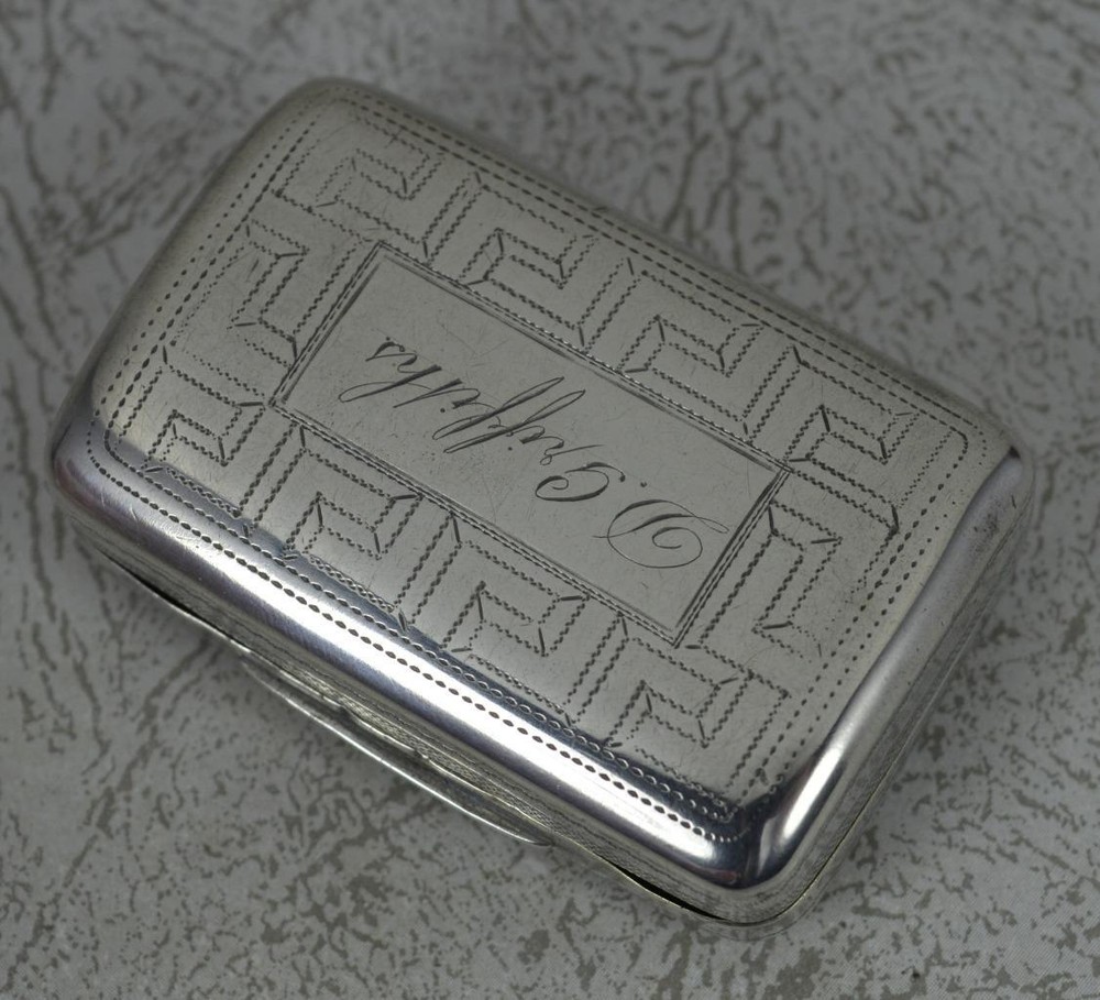 1806 Georgian Sterling Silver Snuff Box