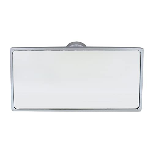 Rectangular Chrome Plated Aluminum Interior Rear View Mirror With Glue-On