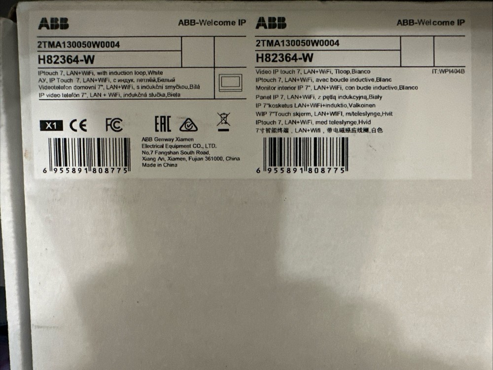 Abb H82364-W ABB-Welcome IP Touch 7, LAN + WiFi, With Induction Loop