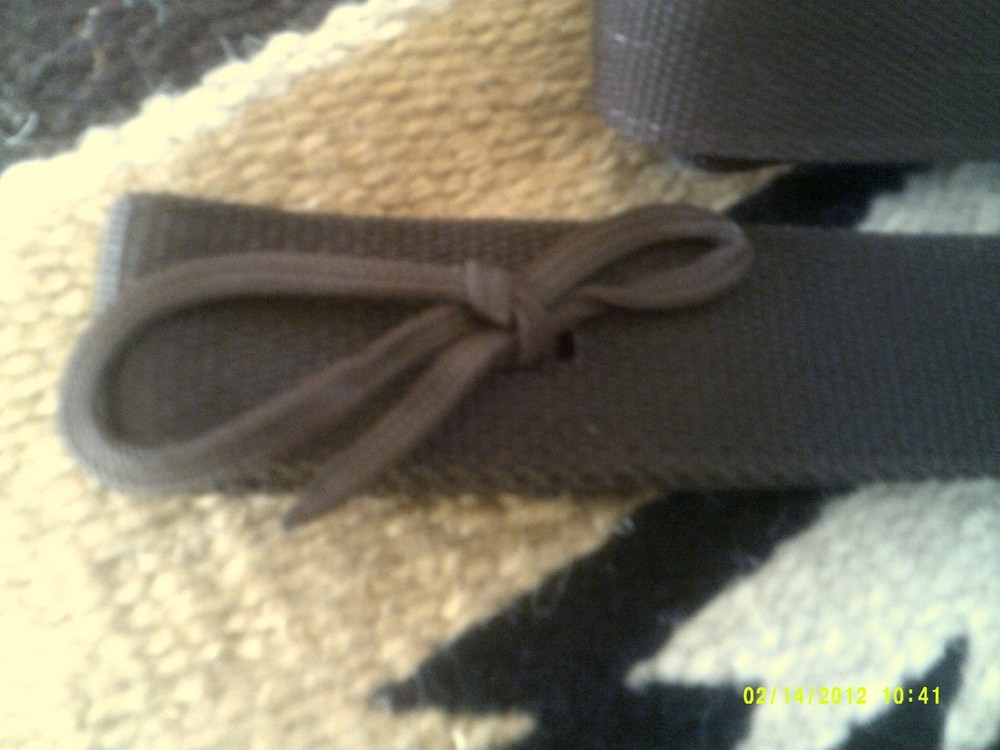 Tie Strap & Off Billet Double Thick Brown