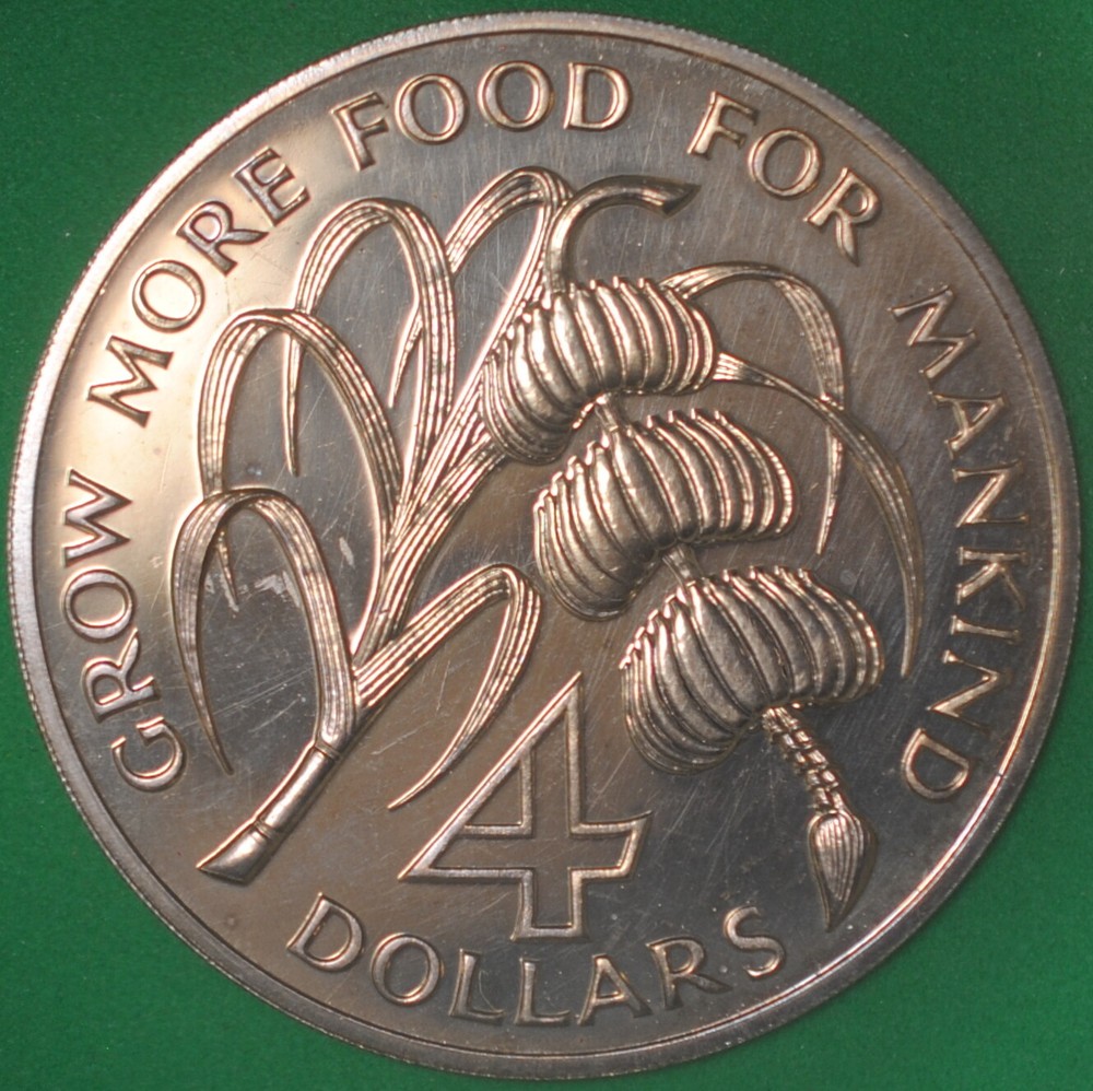 1970 Grenada 4 Dollars Proof