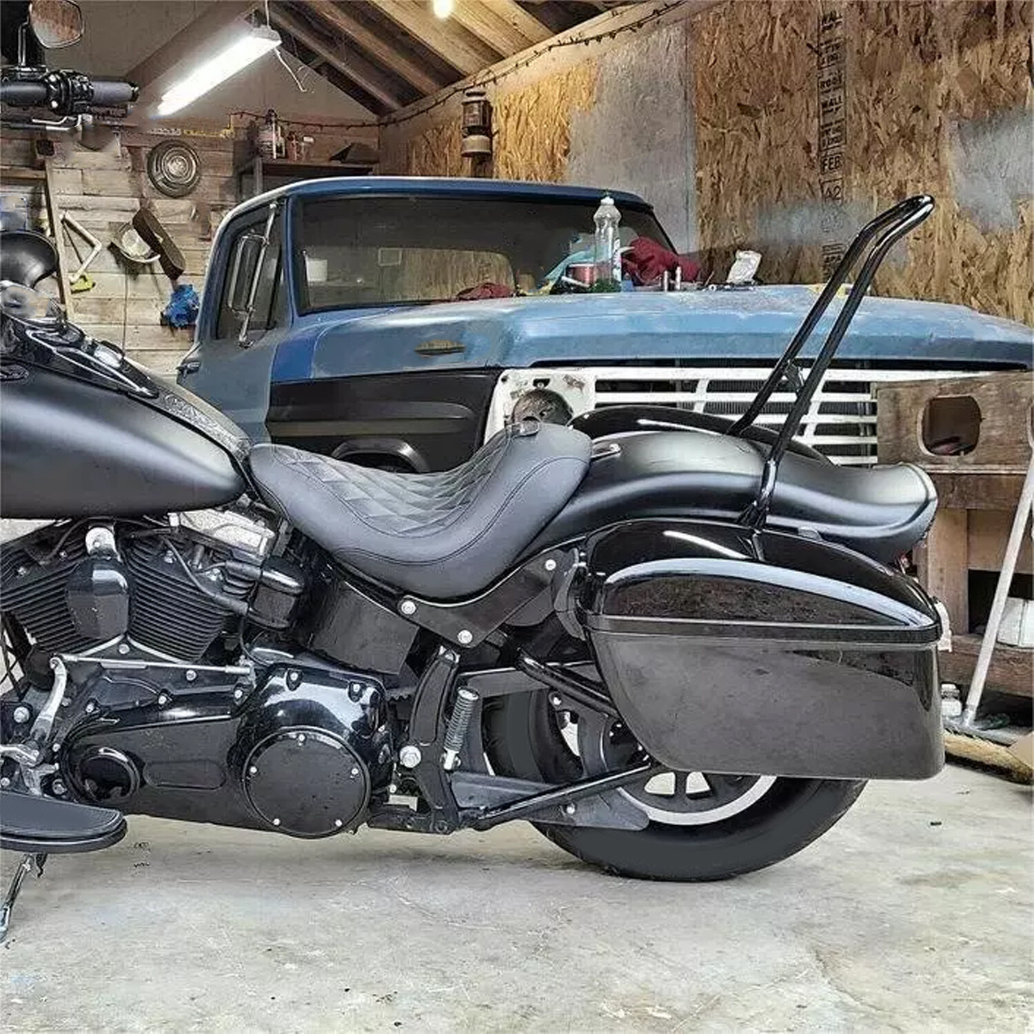 Motorcycle Hard Saddlebags Saddle Bags Luggage For Harley Honda Yamaha Cruiser