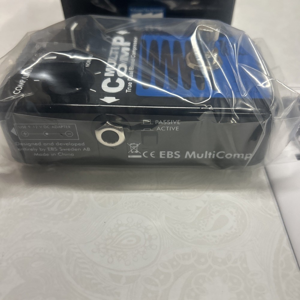 EBS Multicomp True Dual Band Compressor Effect Pedal- New!