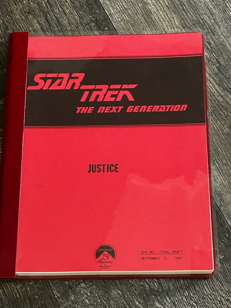 STAR TREK Script The Next Generation Justice 2nd Revision Final Draft Sep 4 1987