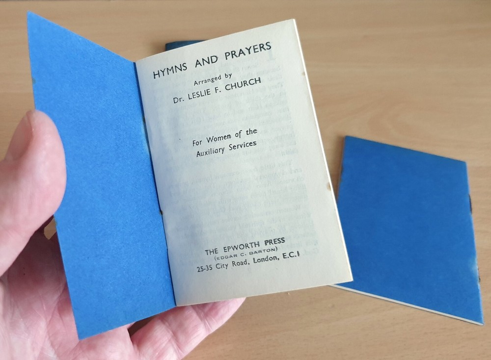 WW2 British Women's Auxiliary Forces Methodist Active Service Faith & Hymn Books