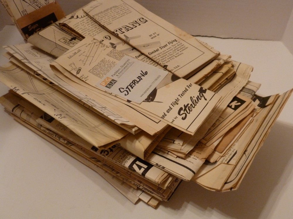 LARGE VINTAGE U-CONTROL - R/C PLANS - INSTRUCTIONS