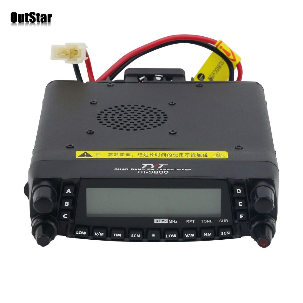 TYT TH-9800 PLUS 50W Quad Band Transceiver Mobile Radio with Programming Cable