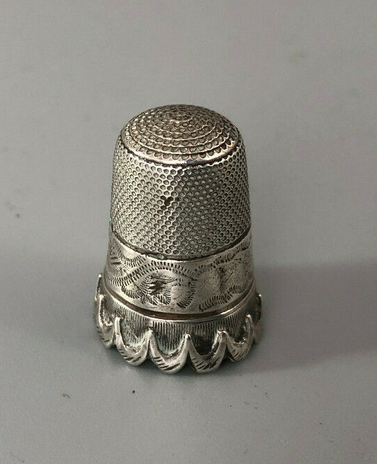 Victorian Silver Thimble AF AZX