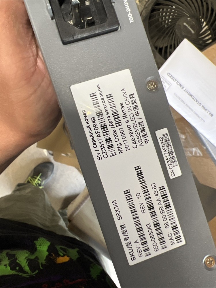 Juniper SRX345 16-Port Security Services Gateway Switch