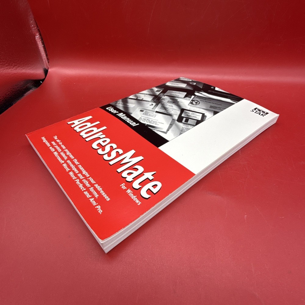 Address Mate For Windows PC User Manual By Co Star Corp