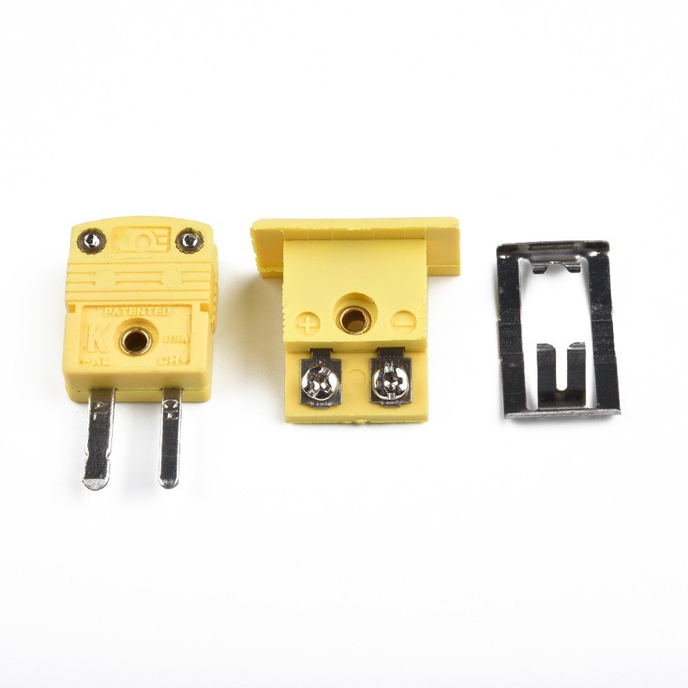 1 Set K Type Thermocouple Miniature-Socket & Panel Mount &Alloy-Plug Connector