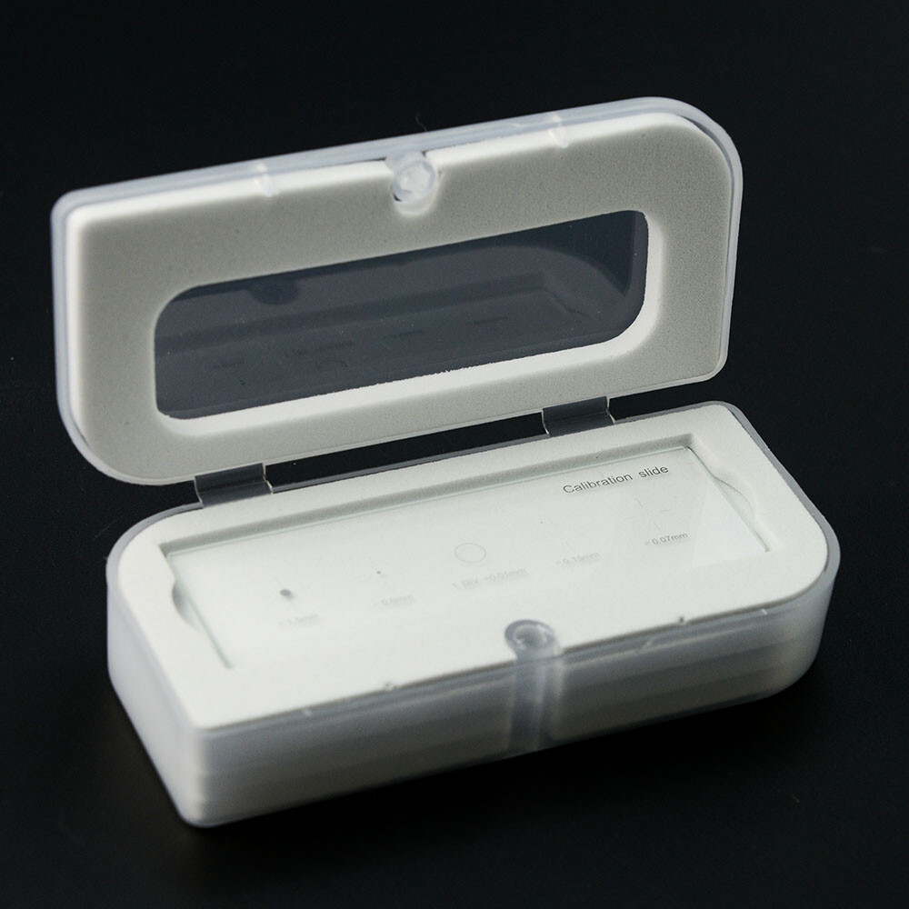 0.01mm Advanced Calibration Slide with 5 Patterns for Microscope Stage or Camera