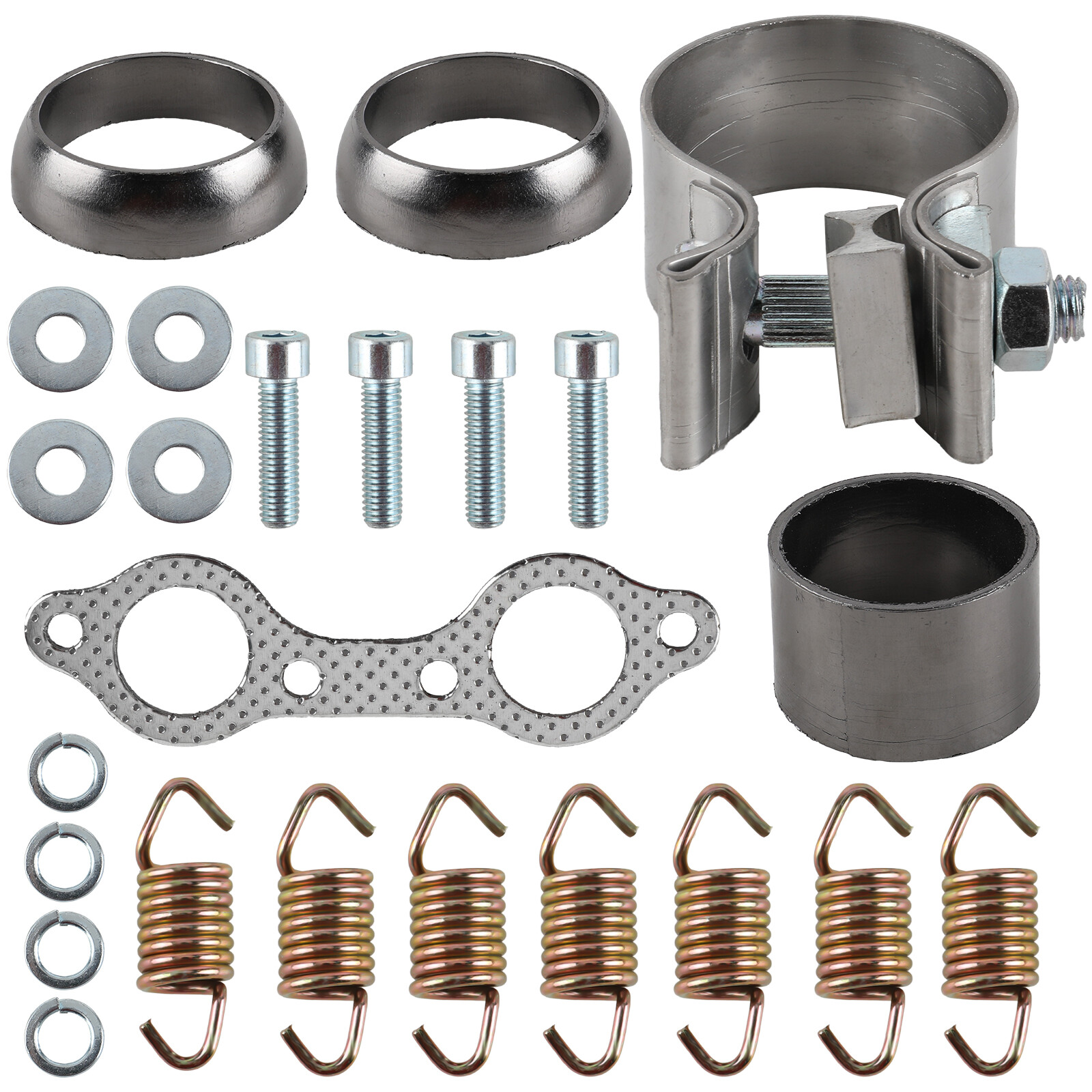 Exhaust Muffler Gasket Seal Spring Rebuild Kit for Polaris Sportsman 600 2003-05