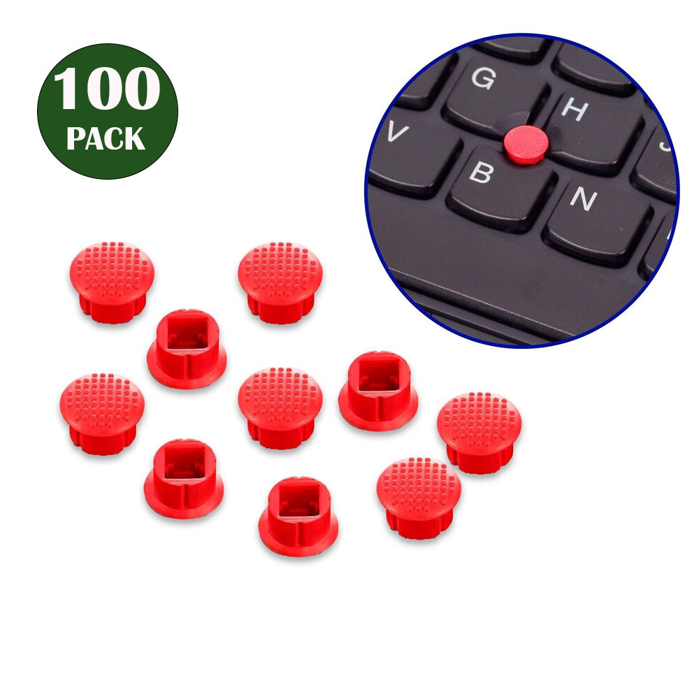 100pcs Rubber Mouse Pointer Trackpoint Red Cap For IBM Thinkpad Laptop Nipple