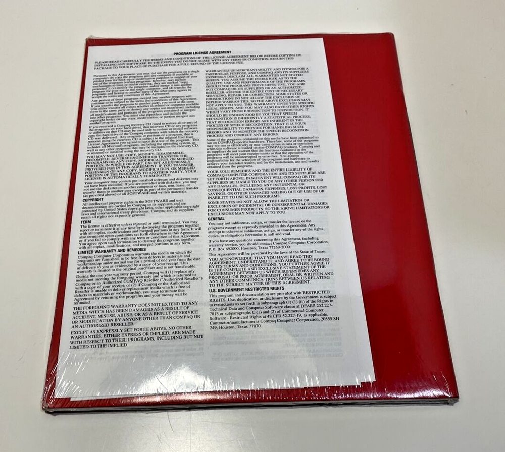 Compaq Deskpro En Quick setup + Compaq Deskpro Reference Library Sealed Vintage