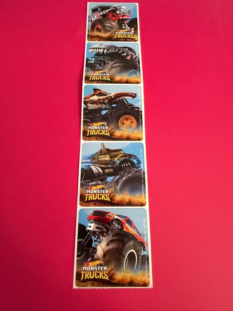 STICKER SHEET: Hot Wheels Monster Trucks
