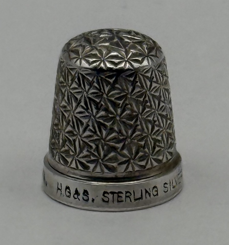 Sterling Silver Thimble "The Spa" Size 13