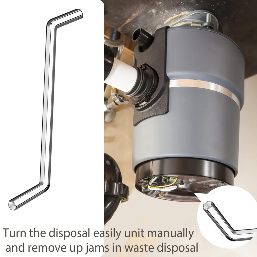 2 Pack Garbage Disposal Wrench Tool Compatible with InSinkErator Garbage Disp...