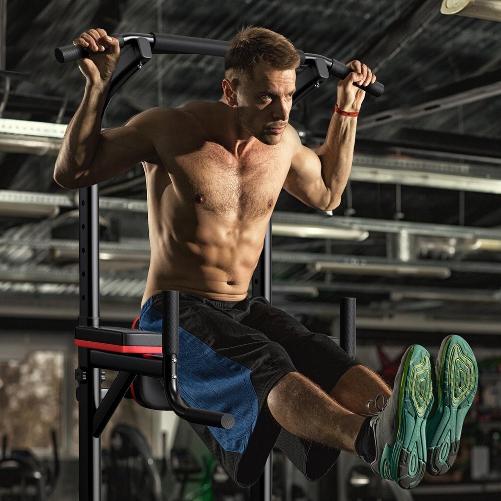 Pull Up Bar Power Tower Dip Bar Station Dip Stand Multi-Functional Workout