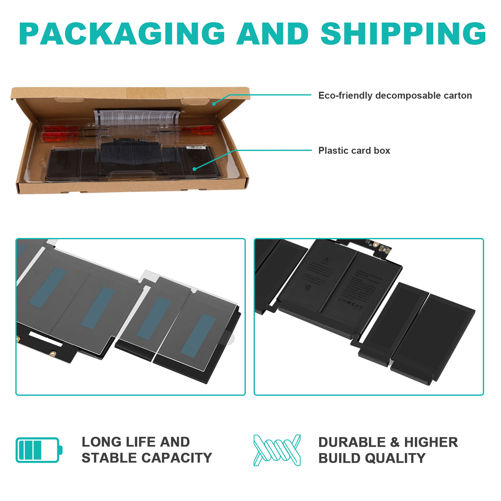 A1964 Battery for MacBook Pro 13" A1989 Mid 2018 2019 / A2251 2020 EMC 3214 3348