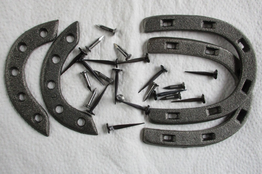 British Army:"AMMO BOOT HEEL & TOE PLATES" (With Fixing Nails/Screws, Sizes 11+)