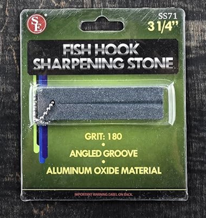 NEW Knife Sharpening Stone Pocket Fish Hook Sharpening Stone Keychain SS71