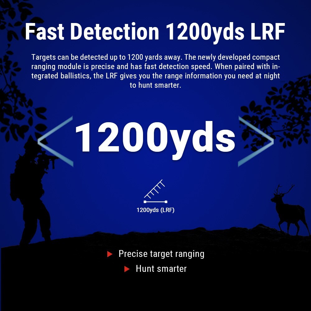 PARD DS35LRF 50mm 940nm Rangefinder Ballistic Calculator 2K NightVision Scope