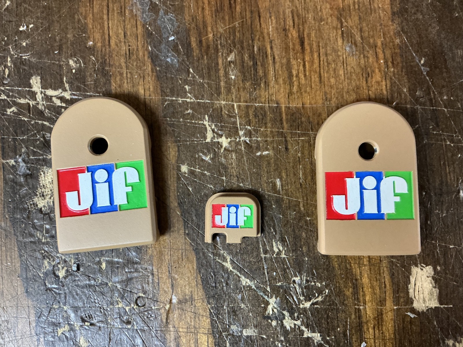 Bundle Backplate, Magbase x2 Glock 43X Magazine base "JIF”