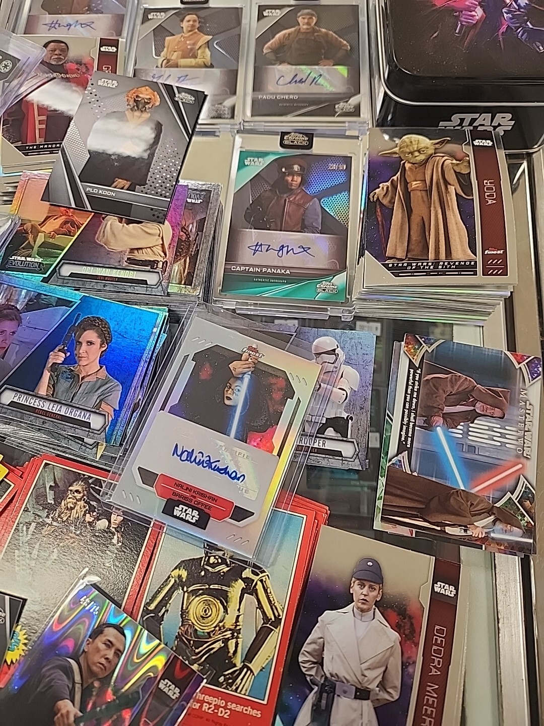 Star Wars Card Collection Lot Autos , Refractors, Numbered & More Vintage To New