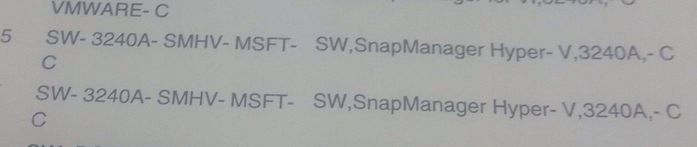 NetApp SnapManager Hyper V Software License Key for Windows SW-3240A-SMHV-MSFT