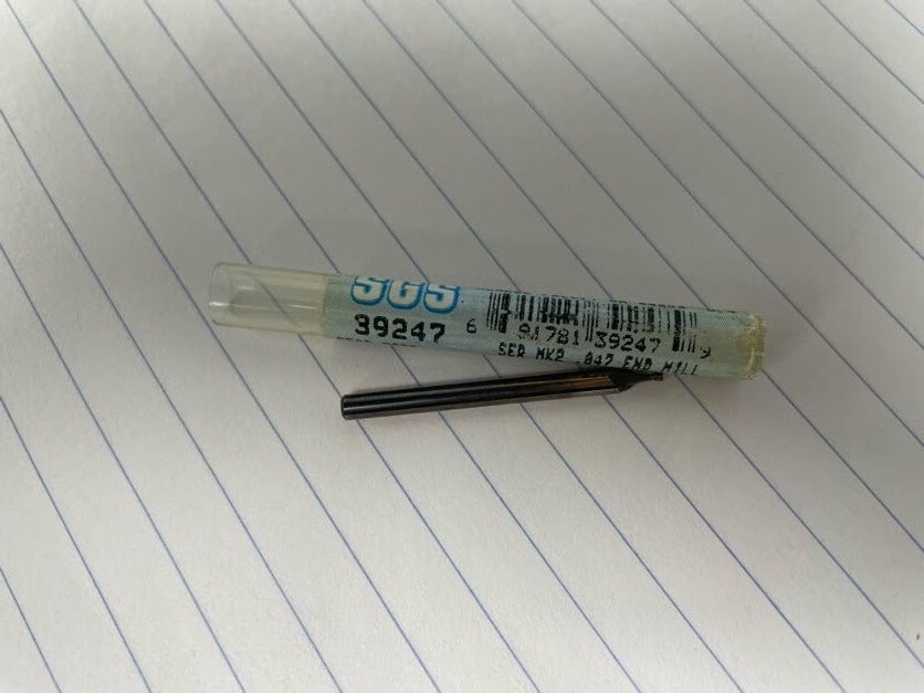 SGS 39247 MK2 MINI END SQUARE ENDMILL 2 FL 1/8" SHANK